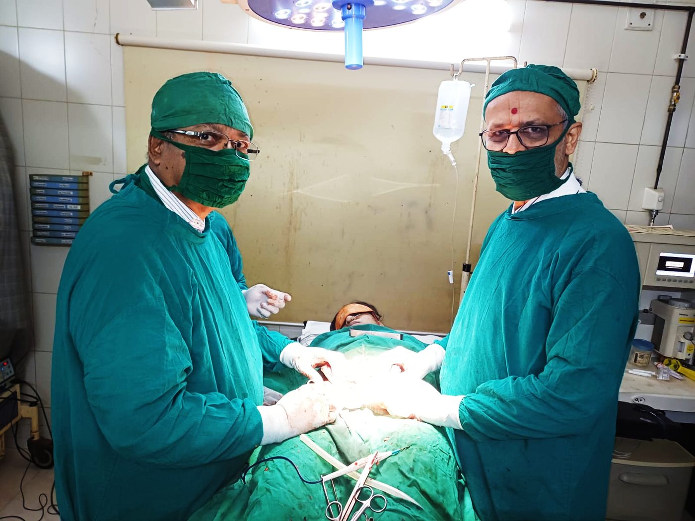 Dr. Yogesh Akruwala performing surgery